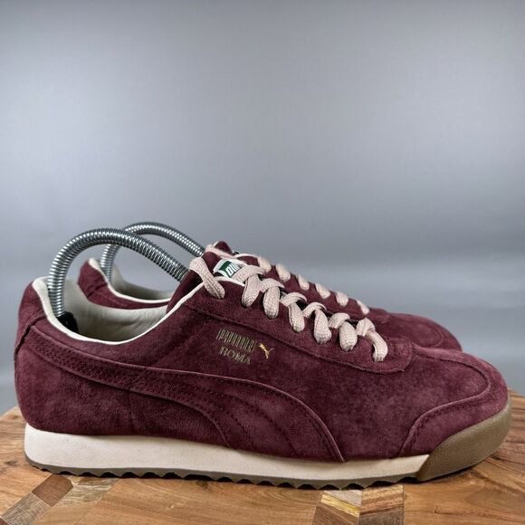 Puma Roma Basic Mens Size 8 Maroon Athletic Running Suede Shoes Sneakers - Picture 1 of 8